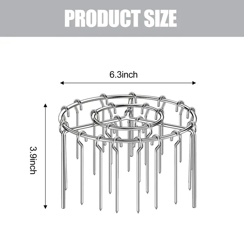 Air Fryer Skewer Rack, Round Grill with Stainless Steel, Flat Edges👨🍳