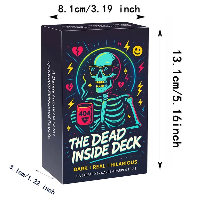 šThe Dead Inside Deck ā 54 Cards of Skeletal Divination for the Emotionally Unstable | Spiritually Exhausted & Humorfully Unhealed