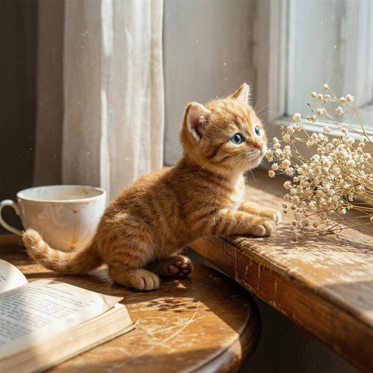 Interactive Robot Cat – Realistic Plush Pet That Walks, Barks & Wags Its Tail 🐱