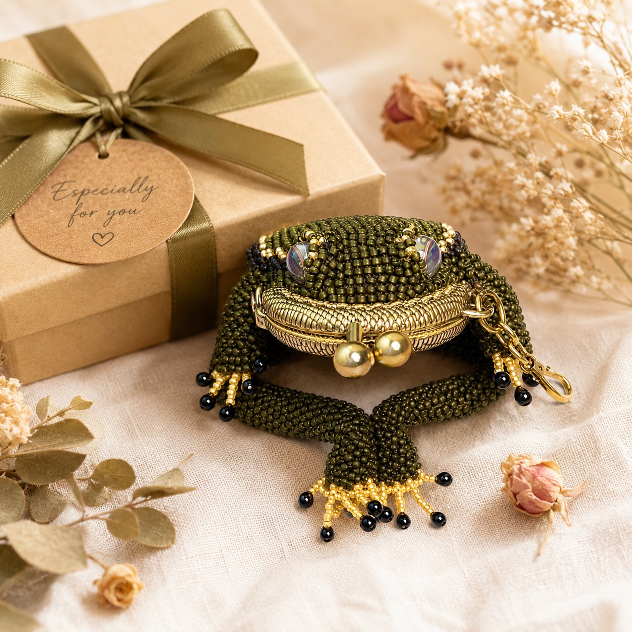 🐸 Charming Frog Coin Purse – Cute & Compact, Perfect for Coins, Keys & Small Essentials