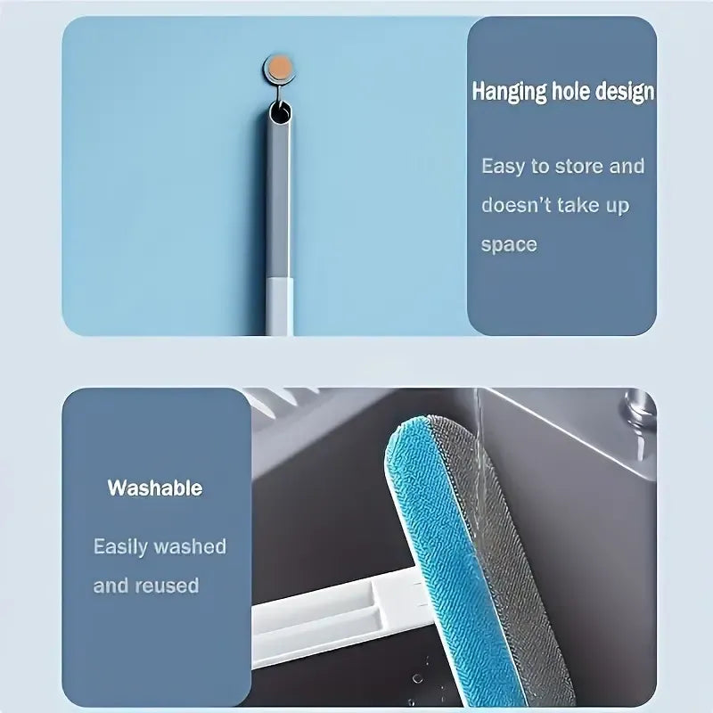 🐾 Pet Hair Remover Brush – Upgraded Reusable Lint Cleaner with Long Handle, Washable for Furniture, Bedding & Car ✿