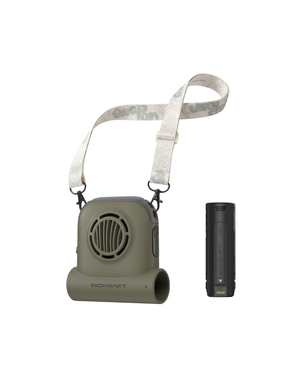 Hands Free Wearable Fan, Starter Pack(W/ battery*1), powered by SWAP-ON