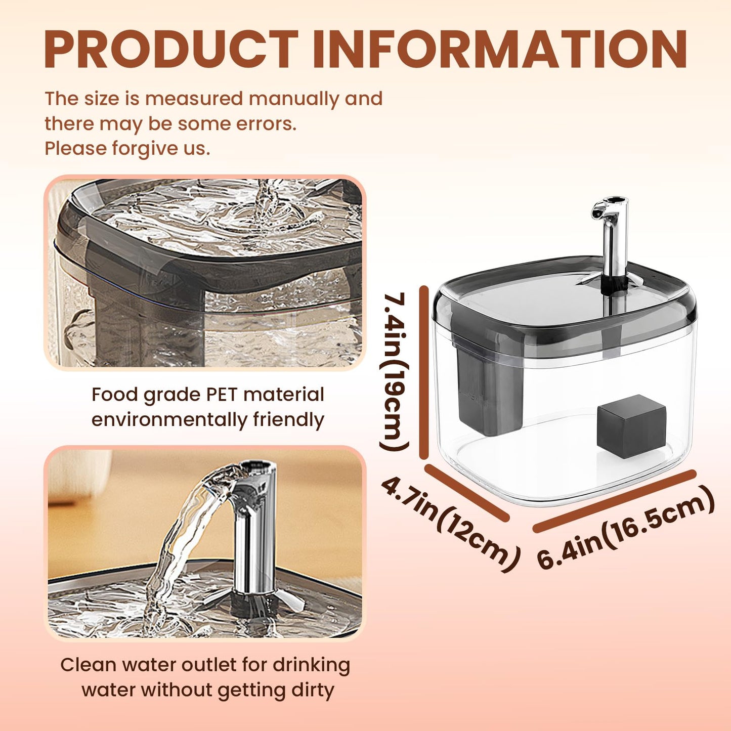💧 1.5L USB Cat Water Fountain – Automatic Filter Dispenser, Circulating Fresh Water Bowl for Cats & Small Dogs