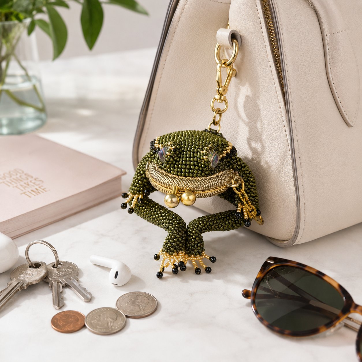 🐸 Charming Frog Coin Purse – Cute & Compact, Perfect for Coins, Keys & Small Essentials