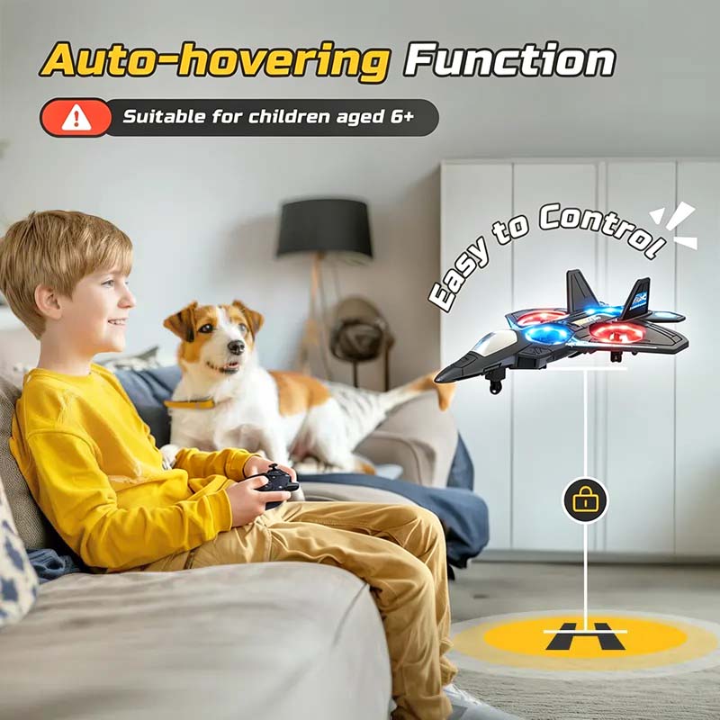 Colorful LED Stunt Fighter Jet Drone ✈️
