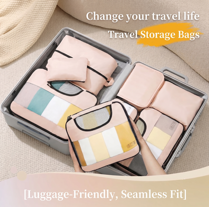 🎒Daily Decluttering | Portable 8-Piece Multifunctional Foldable Storage Bag and Travel Organizer Set ✨