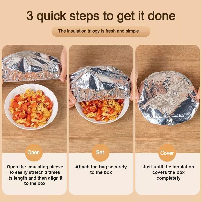 🍲 Heat-Retaining Food Cover – 30 pcs/Box, Keeps Meals Warm & Fresh