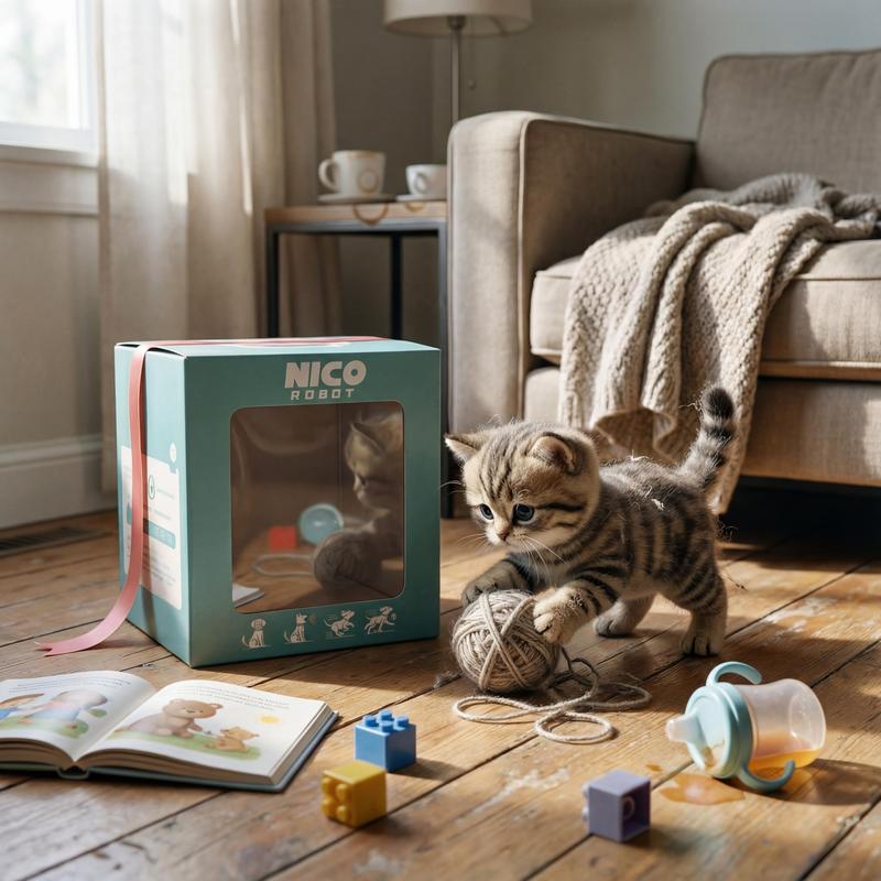 Interactive Robot Cat – Realistic Plush Pet That Walks, Barks & Wags Its Tail 🐱