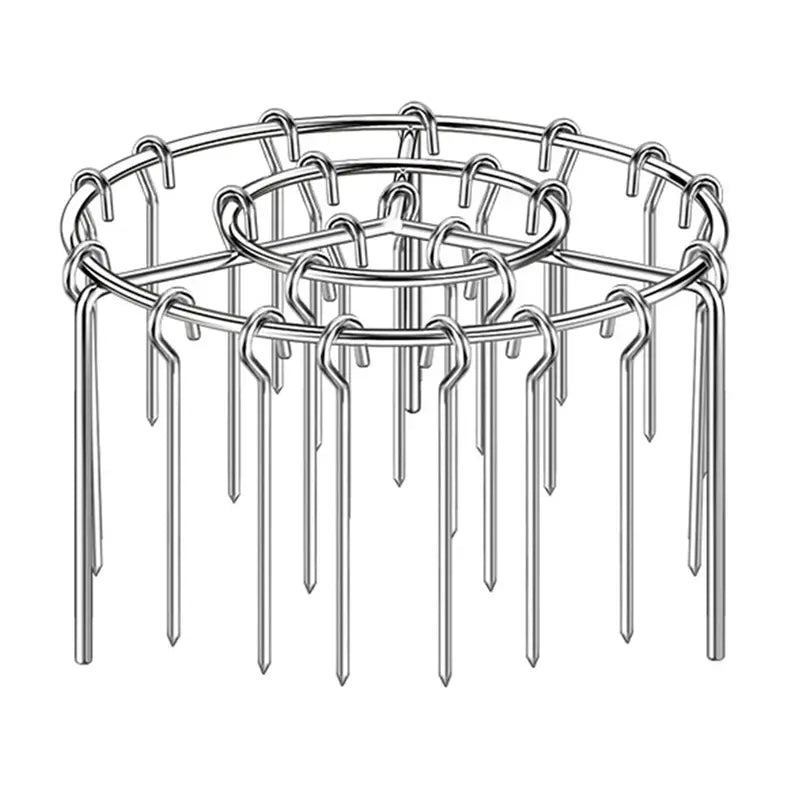 Air Fryer Skewer Rack, Round Grill with Stainless Steel, Flat Edges👨‍🍳