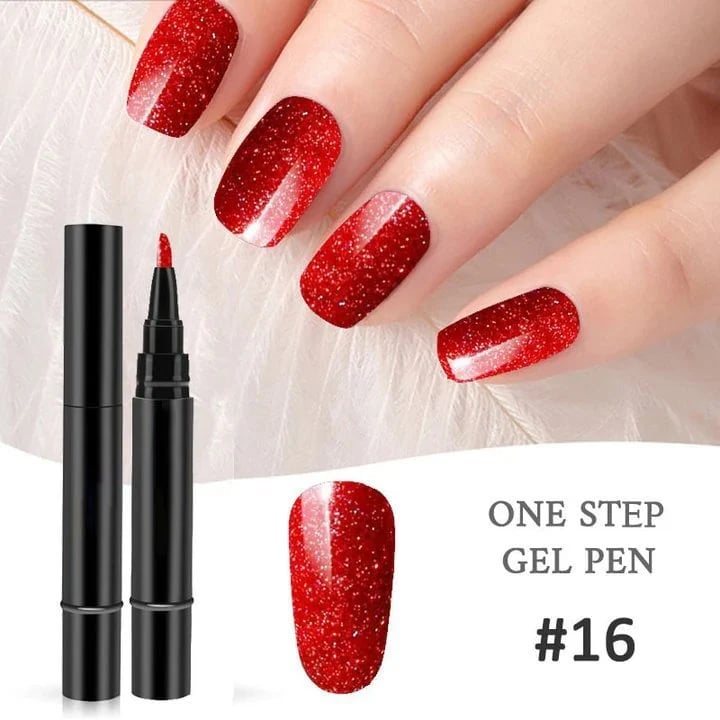 💅 Limited Time Buy 1 Get 1 Free! ✨One Step Nail Gel Pen🎨Free handheld mini UV nail lamp💡