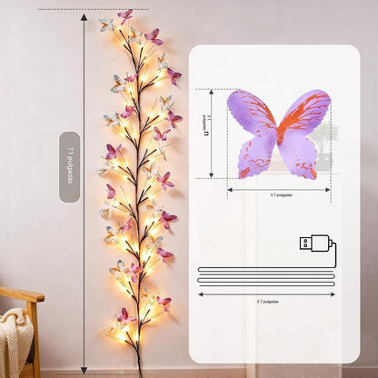 🦋 Butterfly Vine Wall Lights