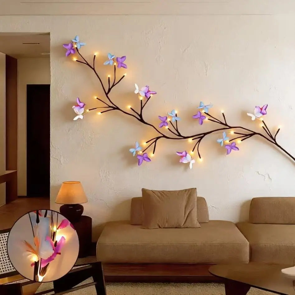 🦋 Butterfly Vine Wall Lights
