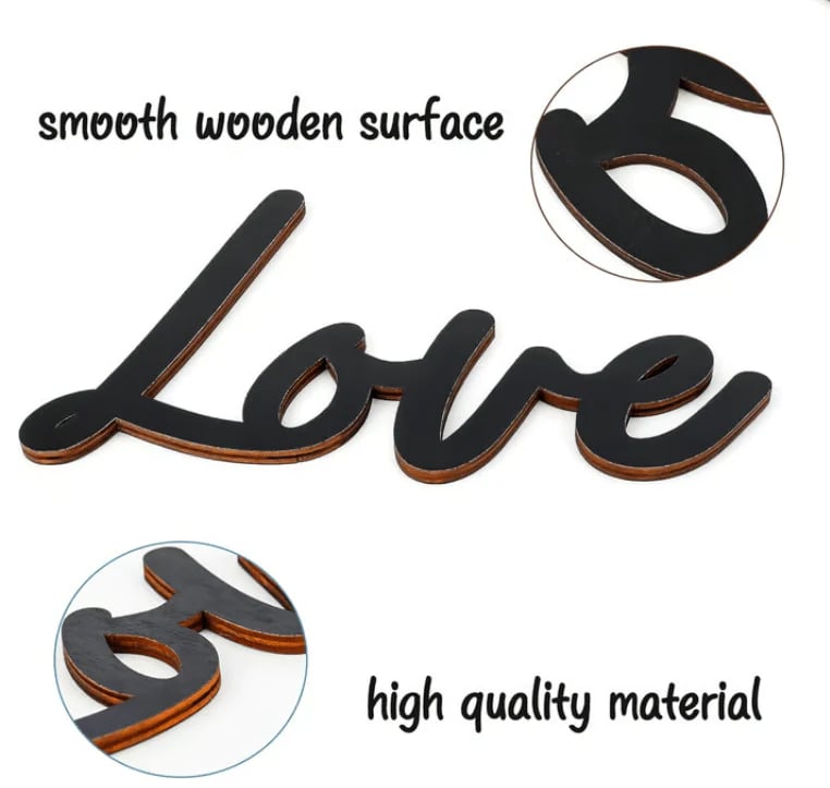 Love you Bye ✨Wooden Wall Hanging Sign Decoration - No Wall Damage