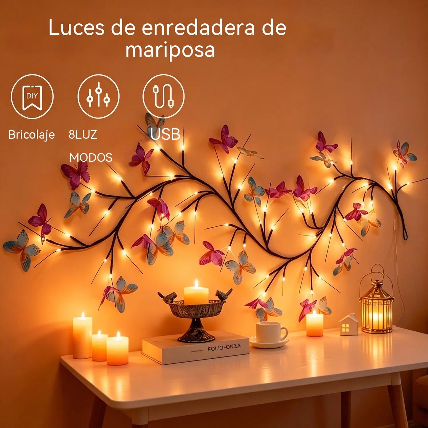 🦋 Butterfly Vine Wall Lights