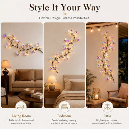 🦋 Butterfly Vine Wall Lights