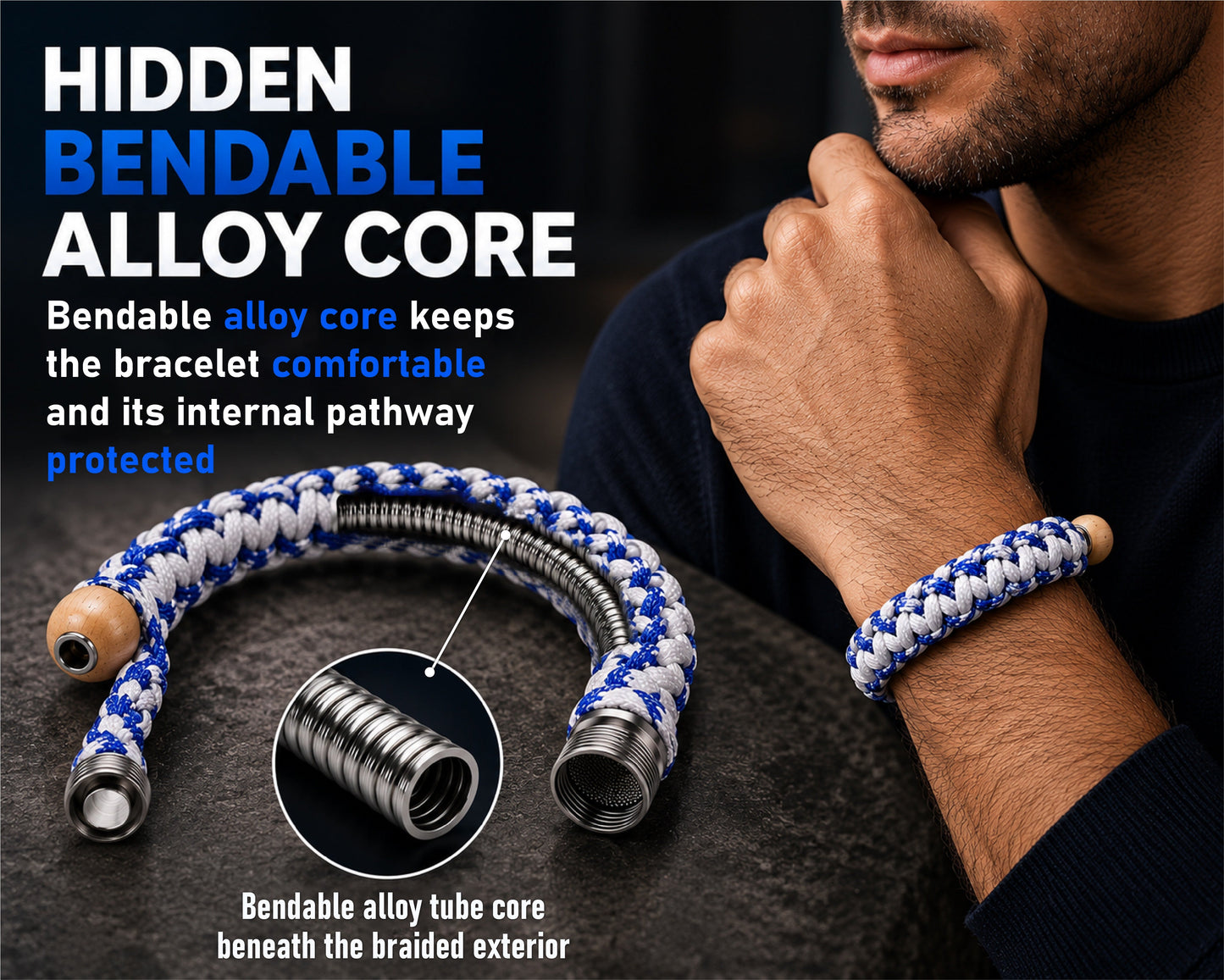 NEYEROS® WristCore Stealth Alloy Bracelet Tool