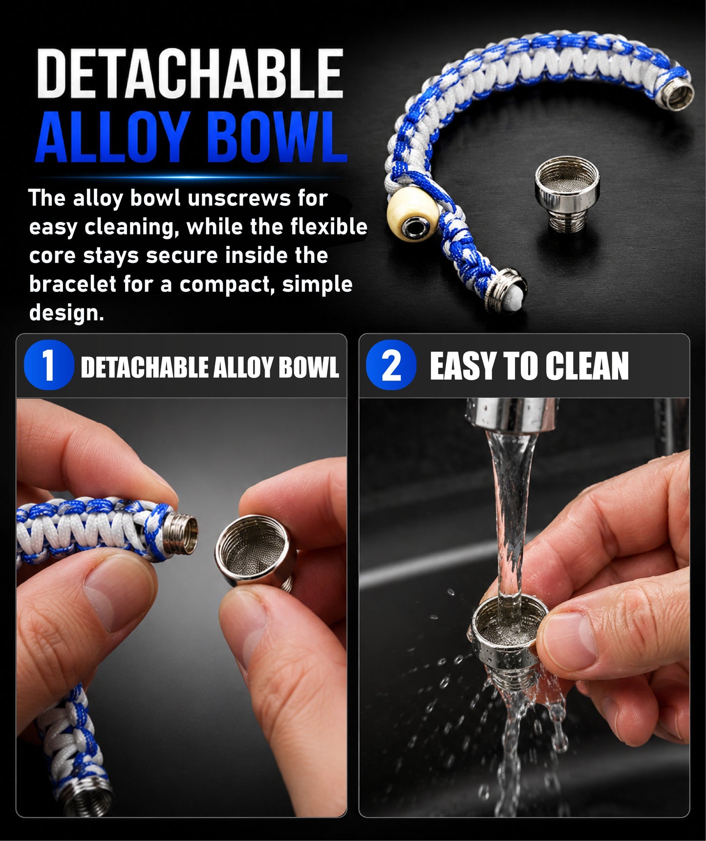 NEYEROS® WristCore Stealth Alloy Bracelet Tool
