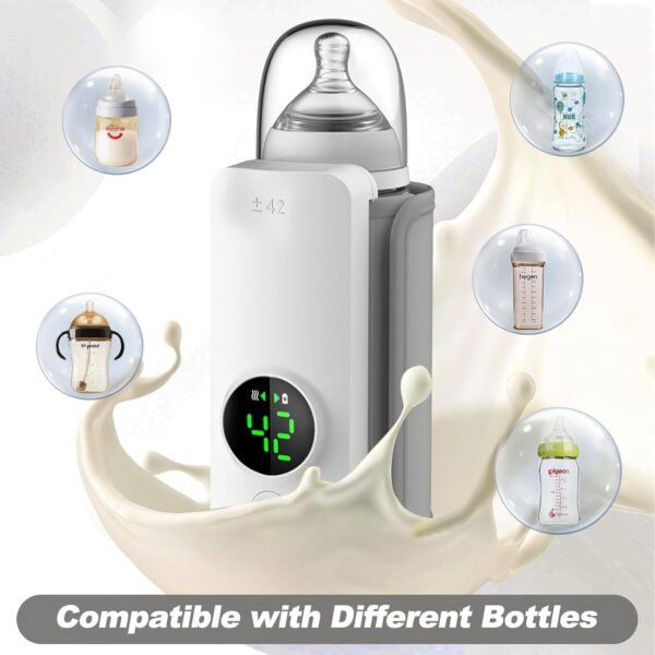 🍼 NEYEROS® Portable Rechargeable Baby Bottle Warmer – Fast Heating, Perfect for Travel & On-the-Go Use ✨