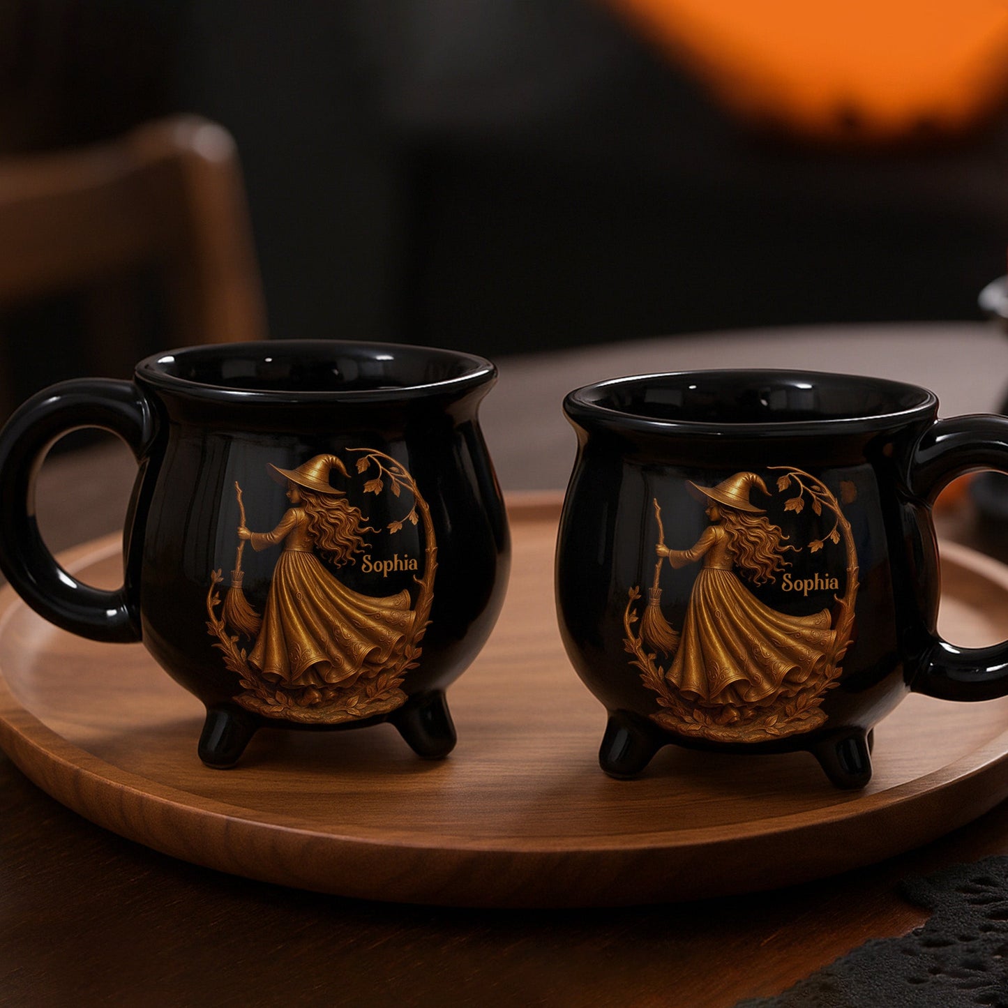 🧙‍♀️ Enchanting Brew Witch Cauldron Mug – Ceramic Coffee Cup with Witch & Broom Design, Perfect Gift for Fantasy Fans ✨