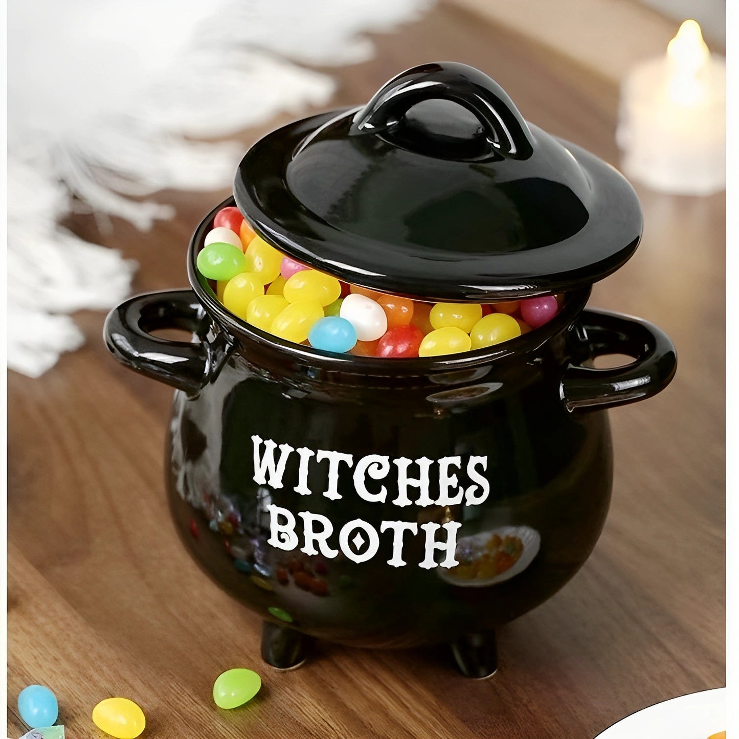 🧙‍♀️ Enchanting Brew Witch Cauldron Mug – Ceramic Coffee Cup with Witch & Broom Design, Perfect Gift for Fantasy Fans ✨