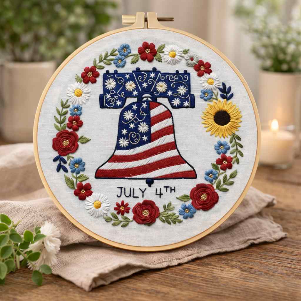 CraftHoop Independence Collection – 4th of July Embroidery Kits