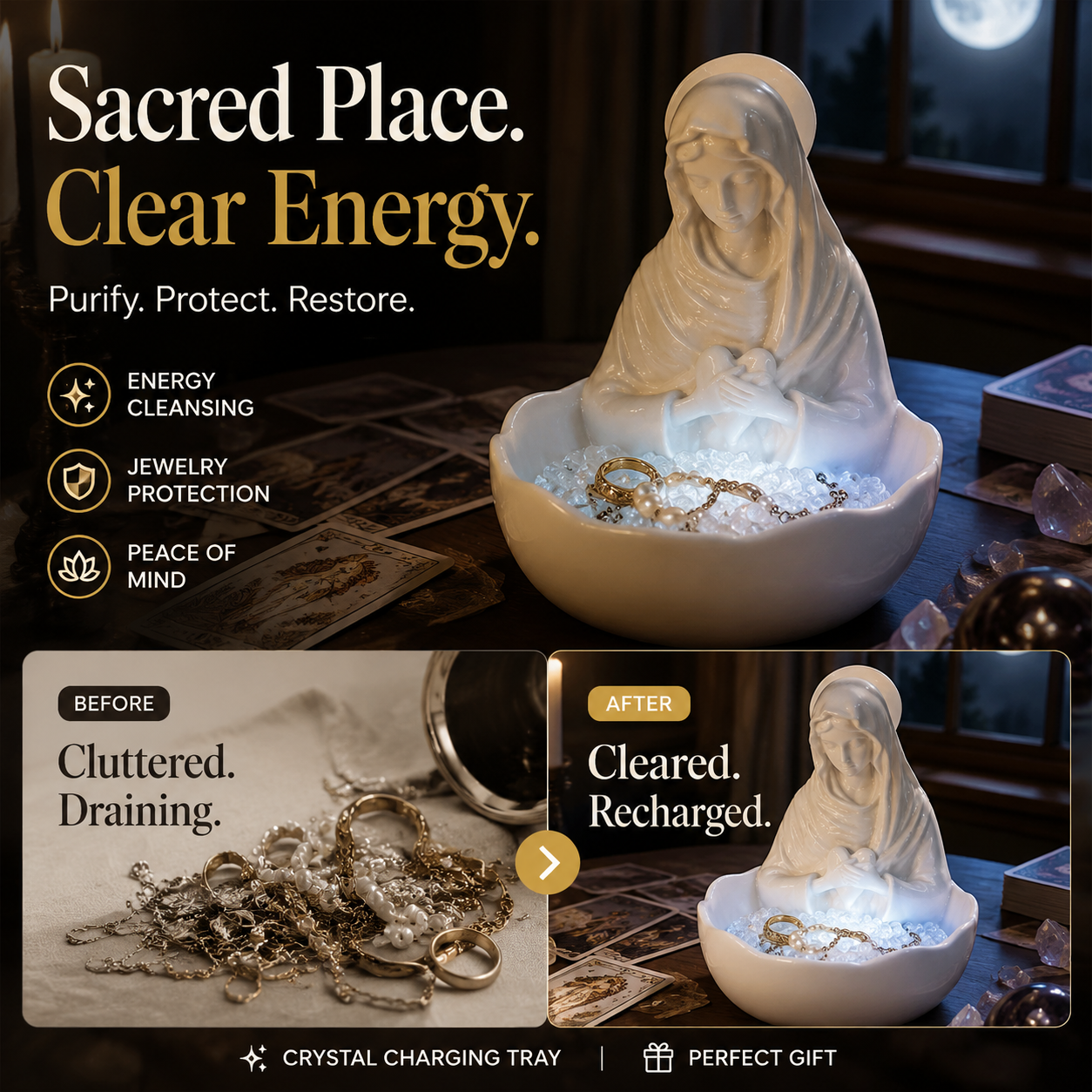 Elegant Resin Figurine Tabletop Decor🧕