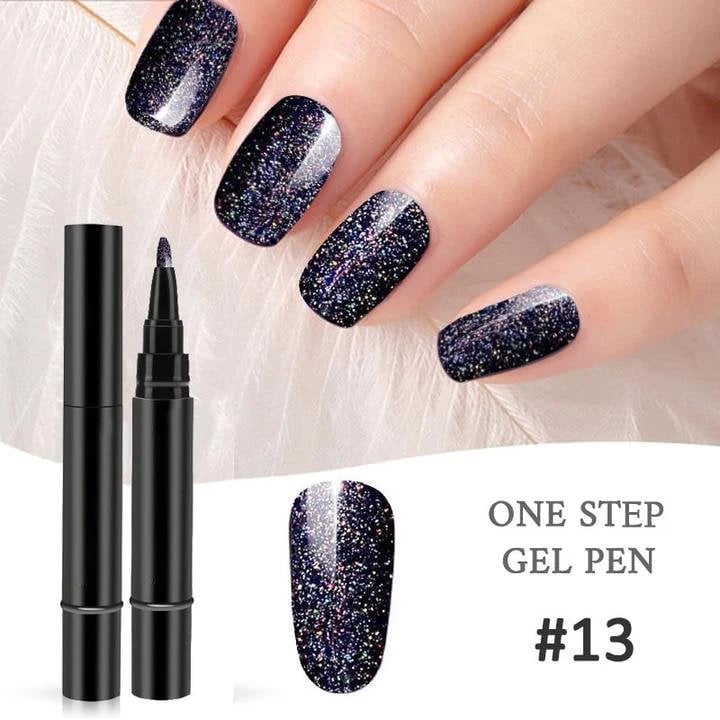 💅 Limited Time Buy 1 Get 1 Free! ✨One Step Nail Gel Pen🎨Free handheld mini UV nail lamp💡