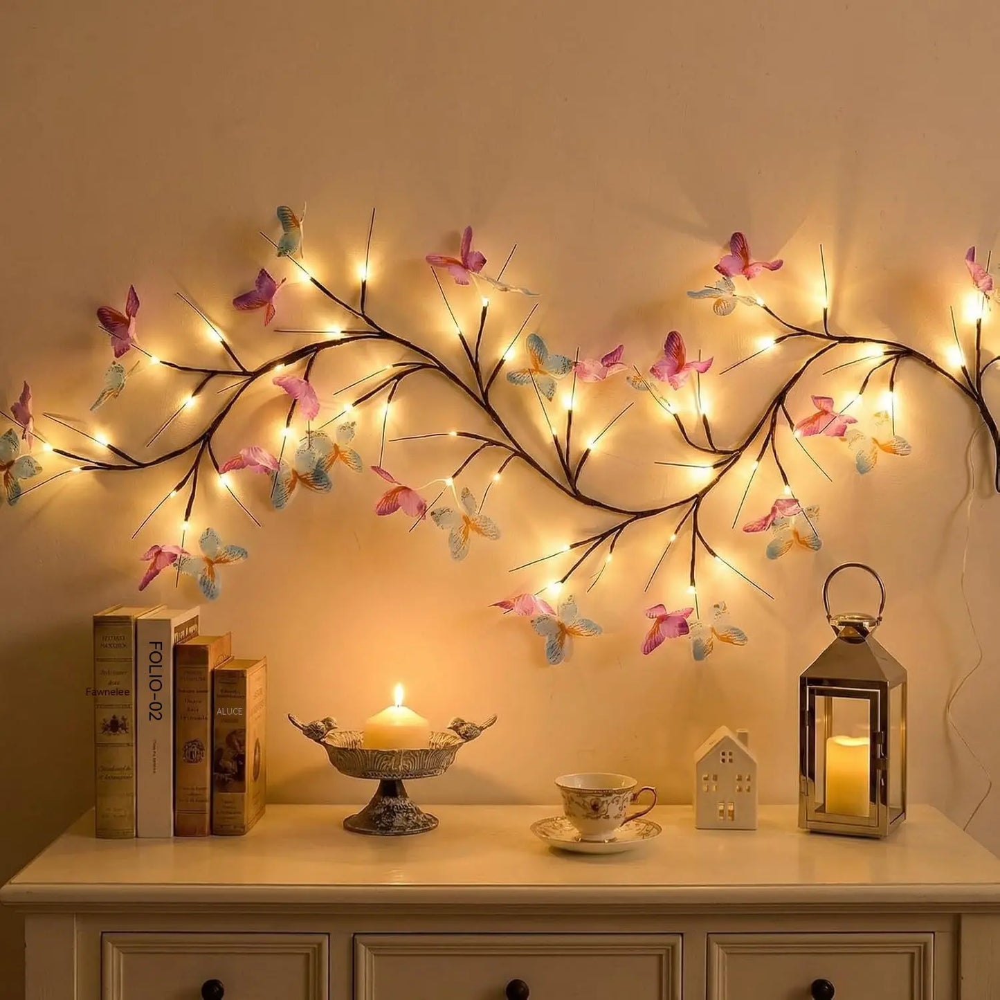 🦋 Butterfly Vine Wall Lights