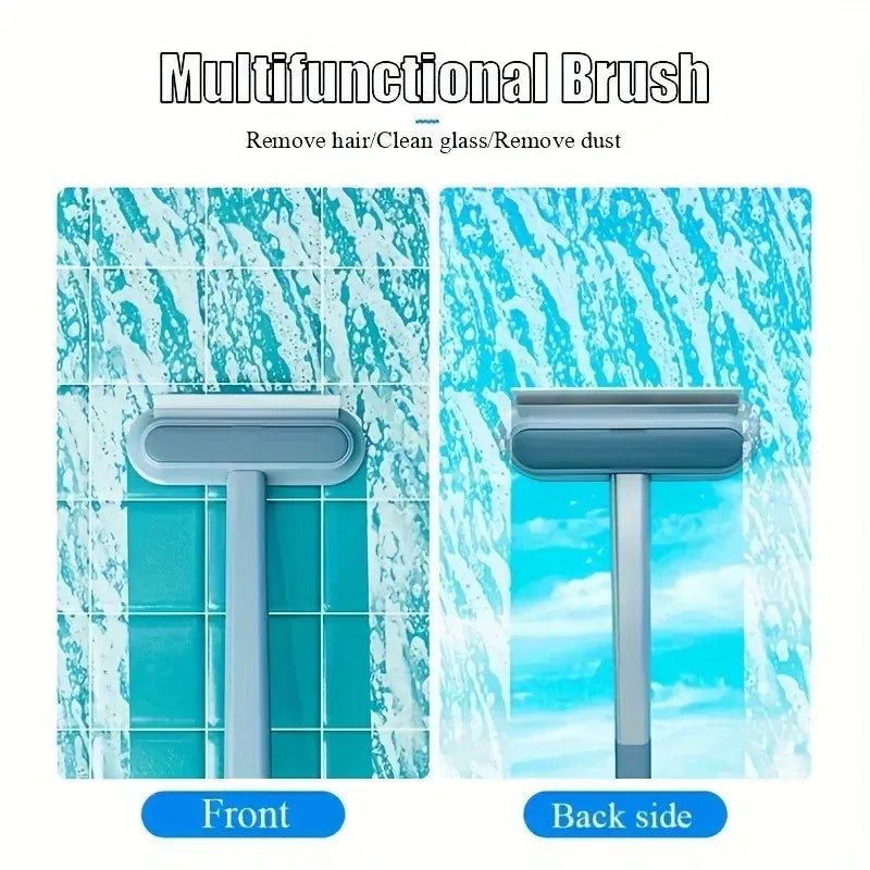 🐾 Pet Hair Remover Brush – Upgraded Reusable Lint Cleaner with Long Handle, Washable for Furniture, Bedding & Car ✿