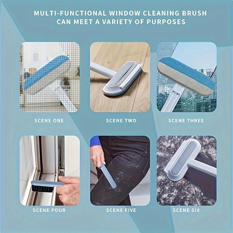 🐾 Pet Hair Remover Brush – Upgraded Reusable Lint Cleaner with Long Handle, Washable for Furniture, Bedding & Car ✿