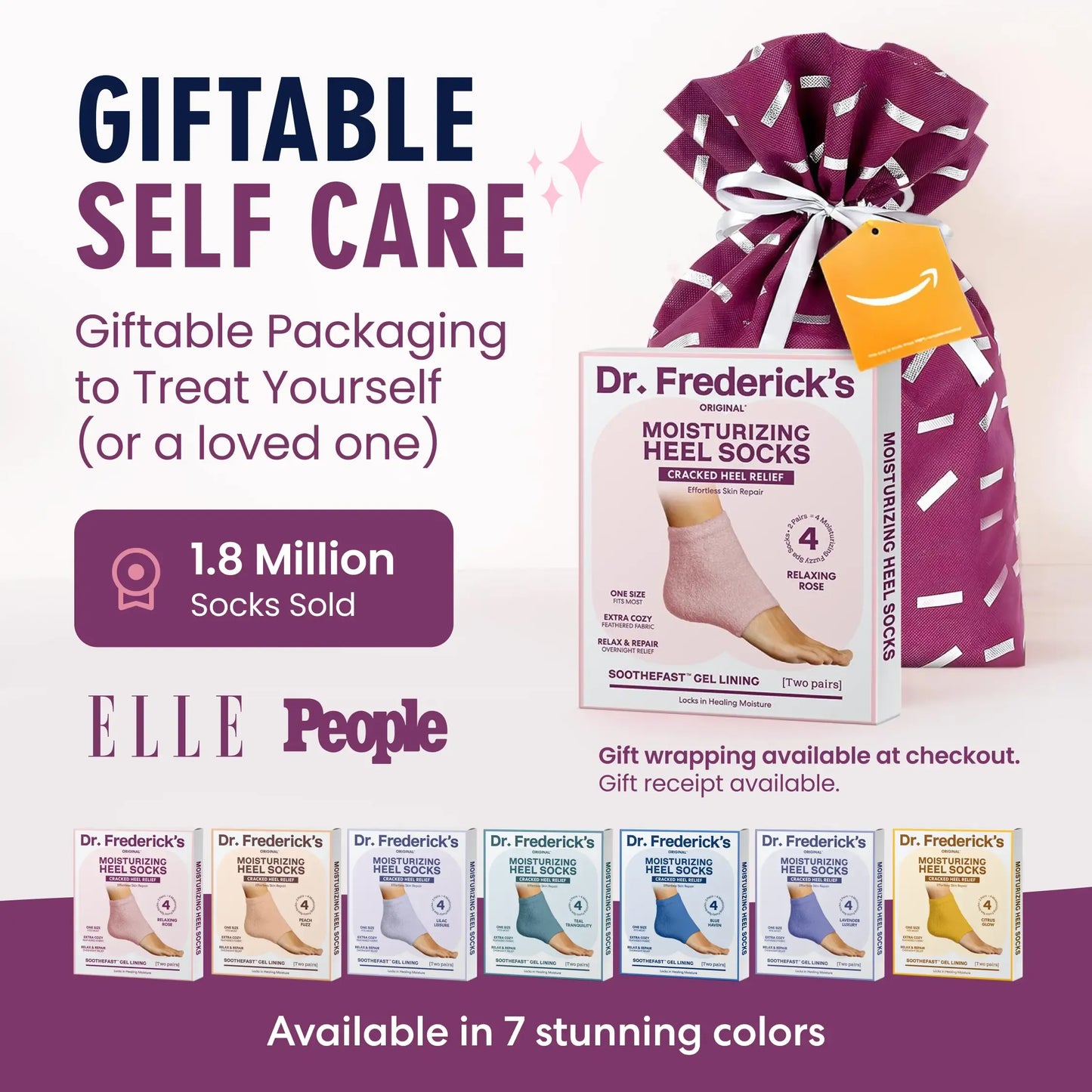 🌙 Overnight Heel Socks – Soften Dry Cracked Feet with Fuzzy Moisturizing Comfort ✿