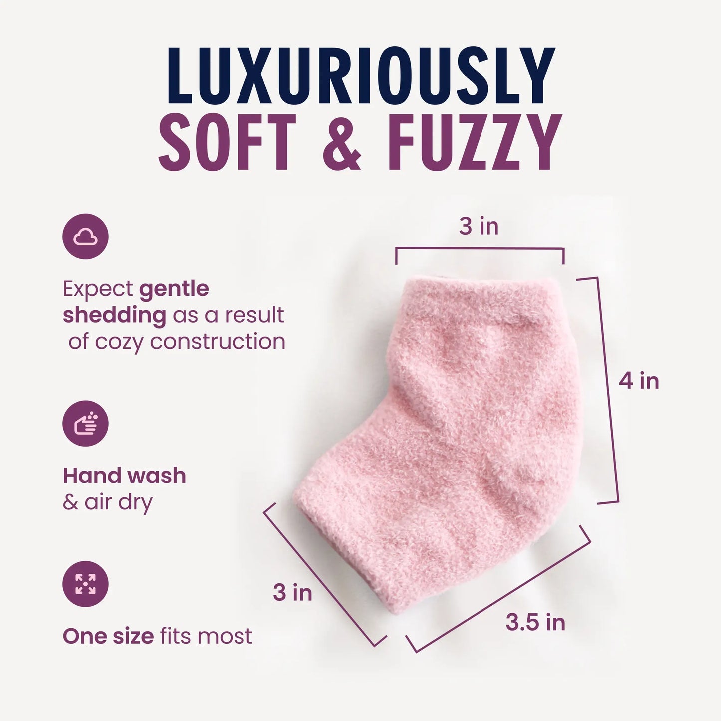 🌙 Overnight Heel Socks – Soften Dry Cracked Feet with Fuzzy Moisturizing Comfort ✿