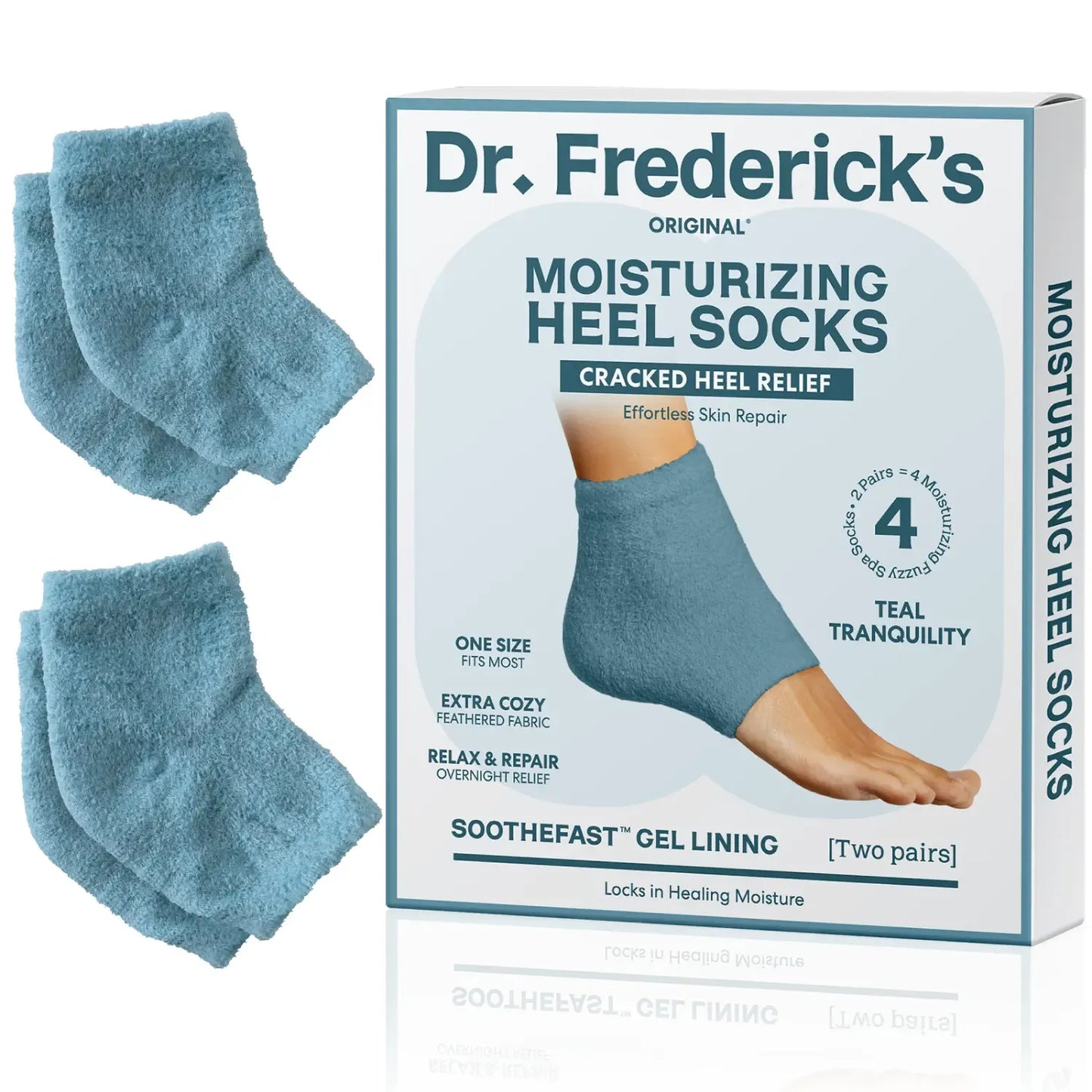 🌙 Overnight Heel Socks – Soften Dry Cracked Feet with Fuzzy Moisturizing Comfort ✿