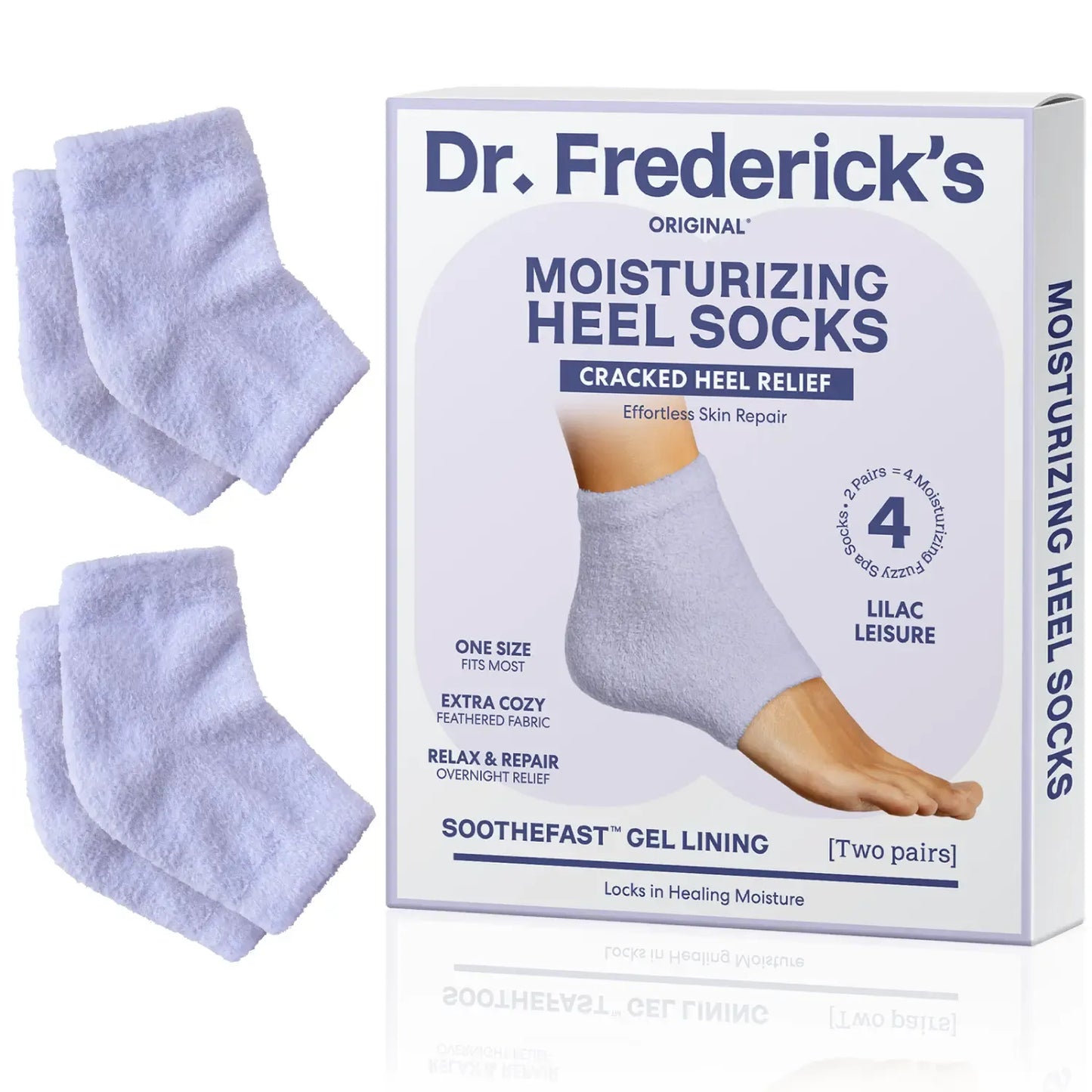 🌙 Overnight Heel Socks – Soften Dry Cracked Feet with Fuzzy Moisturizing Comfort ✿