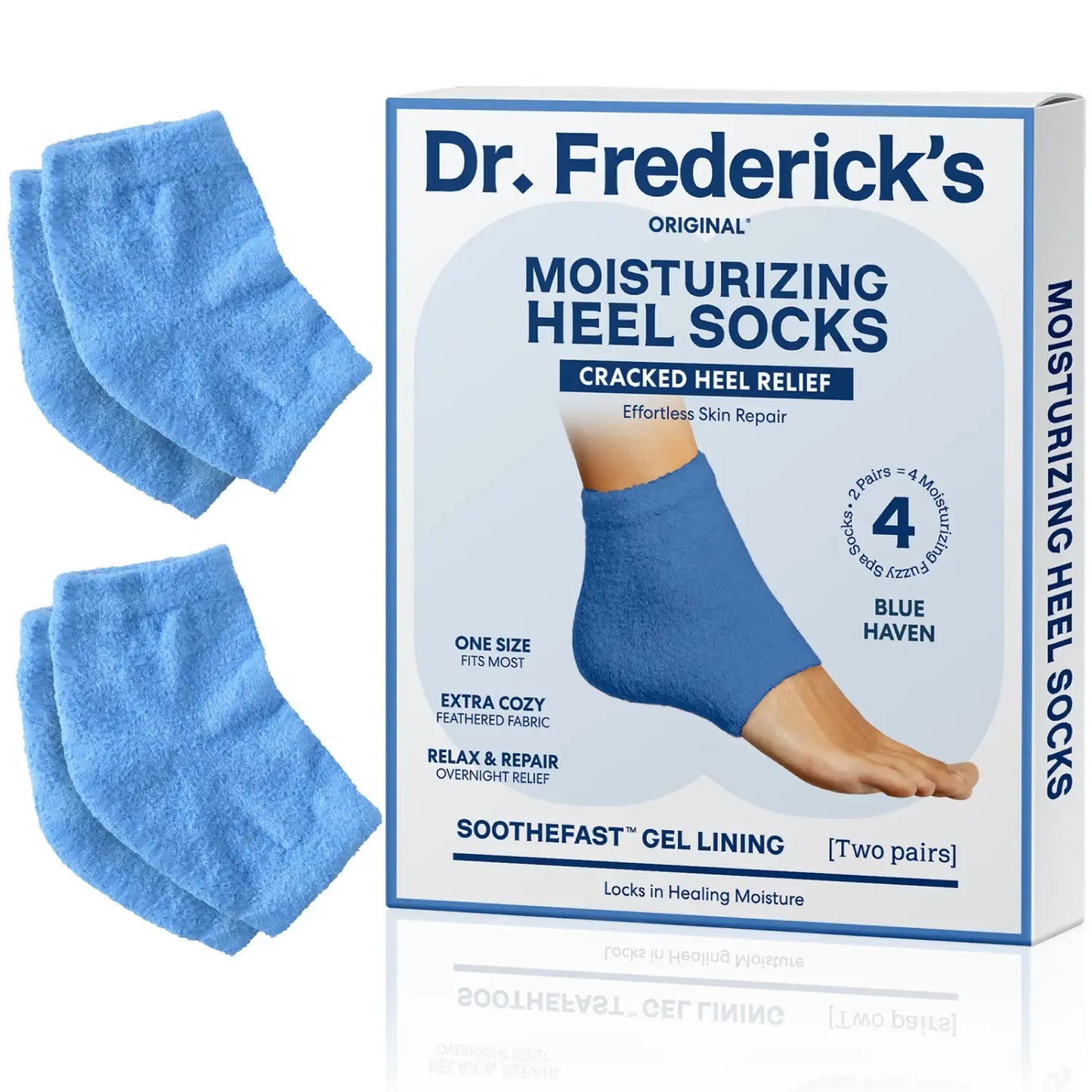 🌙 Overnight Heel Socks – Soften Dry Cracked Feet with Fuzzy Moisturizing Comfort ✿