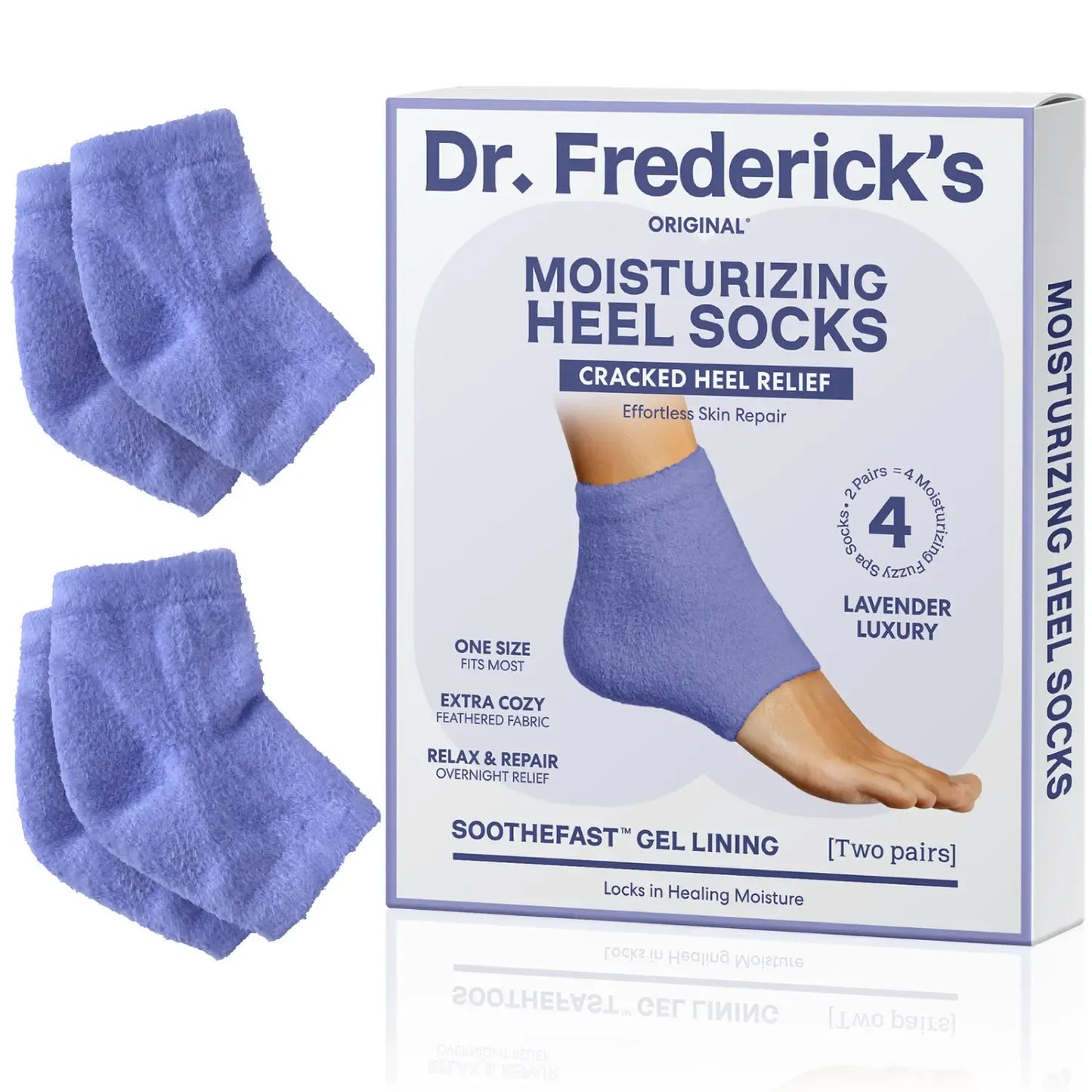 🌙 Overnight Heel Socks – Soften Dry Cracked Feet with Fuzzy Moisturizing Comfort ✿