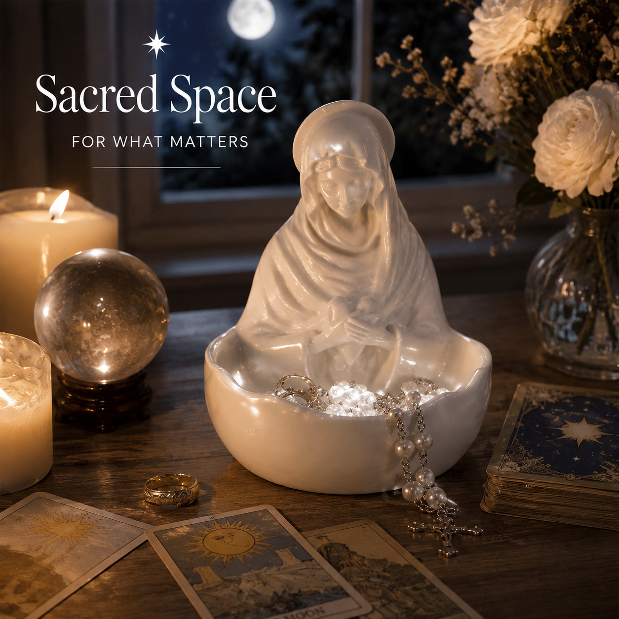 Elegant Resin Figurine Tabletop Decor🧕